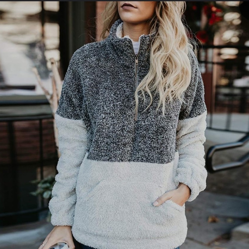 Roolee Doe and Rae color block fleece